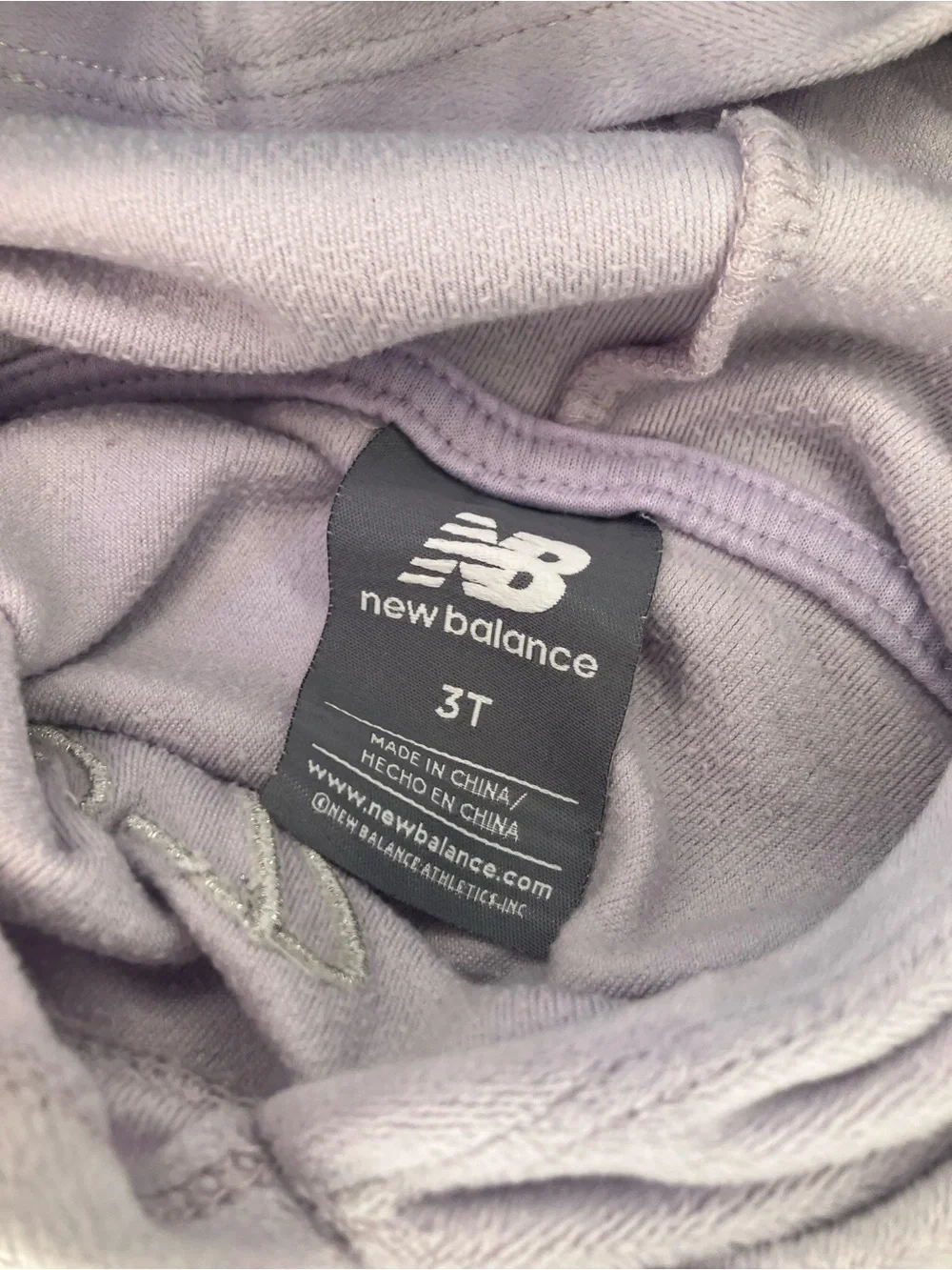New Balance Lavender girls tracksuit 3T